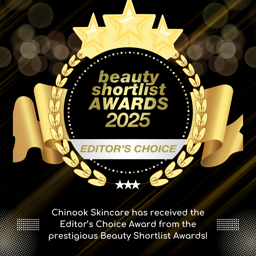 Beauty Shortlist Awards 2025 Editor's Choice Chinook Skincare award badge