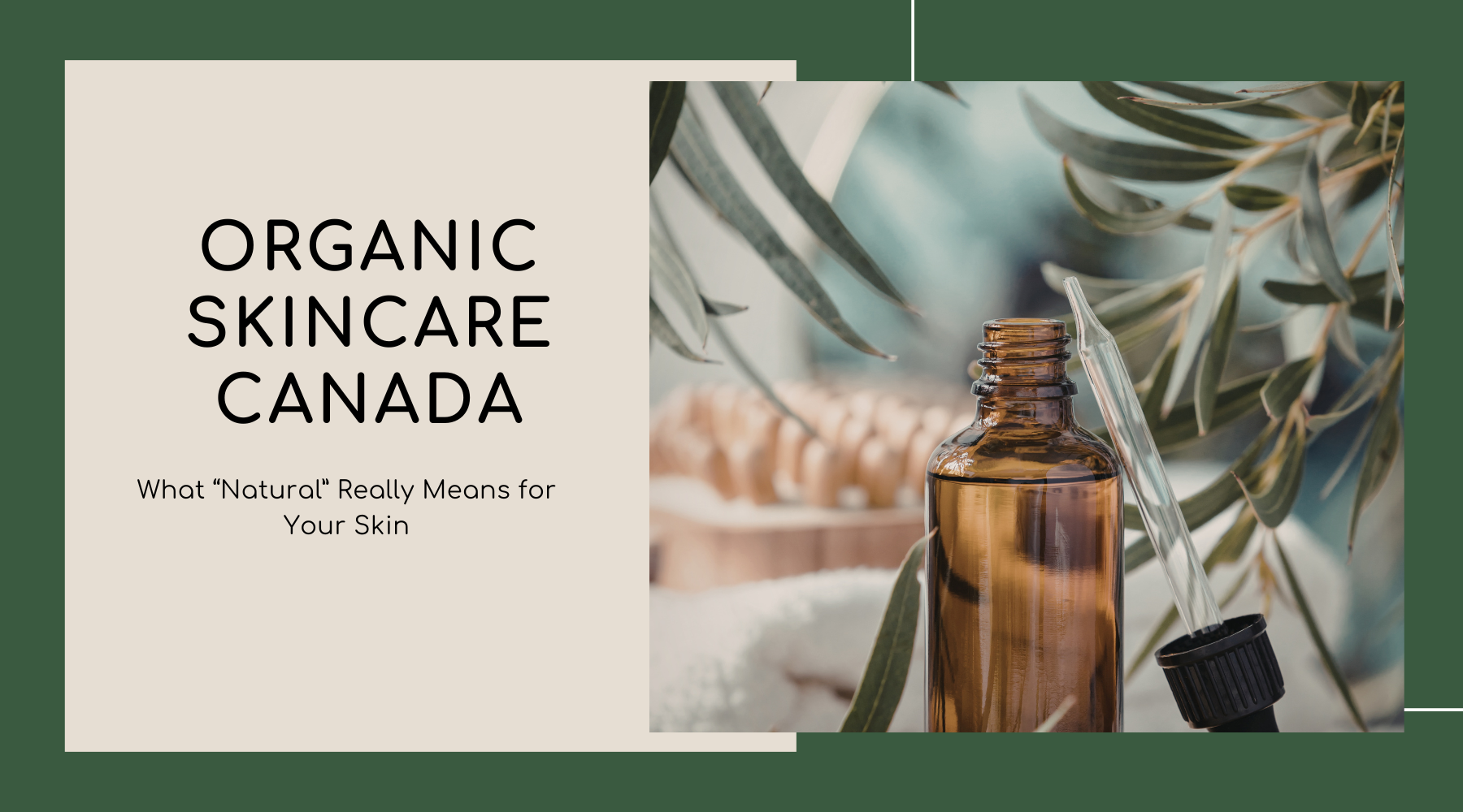 Organic Skincare Canada: What “Natural” Really Means for Your Skin